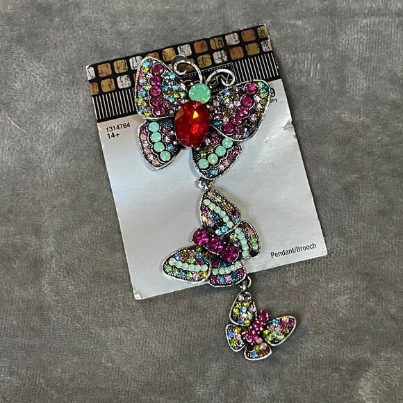 Colorful Butterfly Brooch - Picture 4 of 4